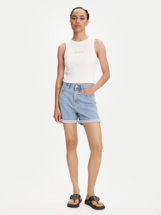 Roxy Roxy Τοπ Iconic Days ERJKT04261 Εκρού Regular Fit