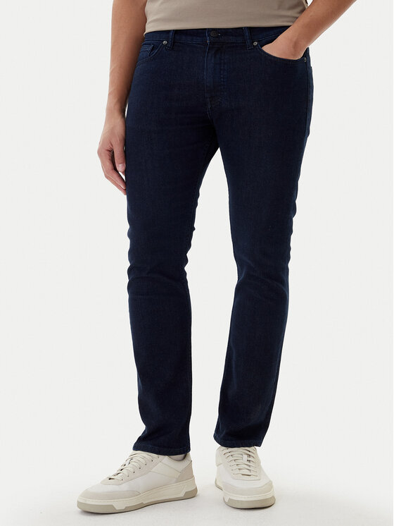 BOSS BOSS Jeansy Delaware 50471017 Tmavomodrá Slim Fit