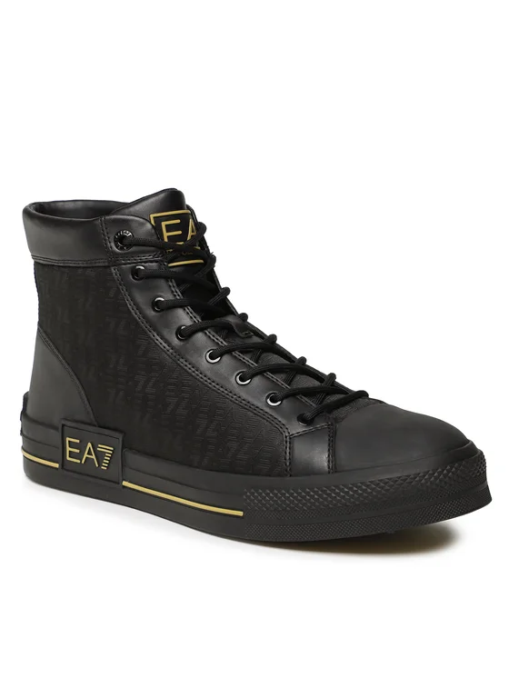 EA7 Emporio Armani Sneakers aus Stoff X8Z037 XK294 M701 Schwarz