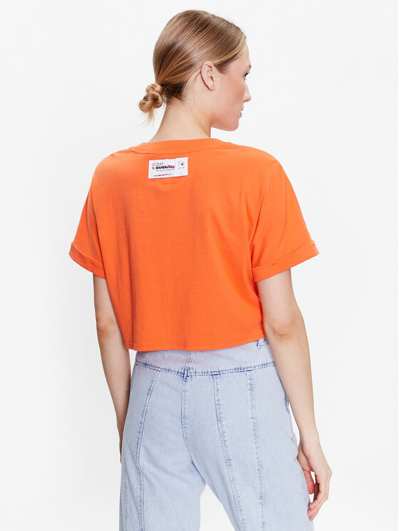 Guess Guess T-shirt Not A Photo W3GI54 K9RM4 Arancione Boxy Fit