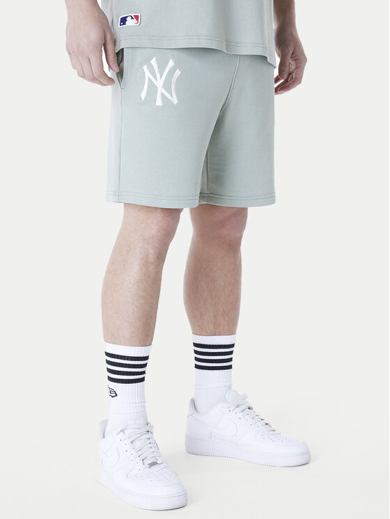 New Era New Era Sportovní kraťasy New York Yankees MLB League Essentials 60596184 Zelená Regular Fit