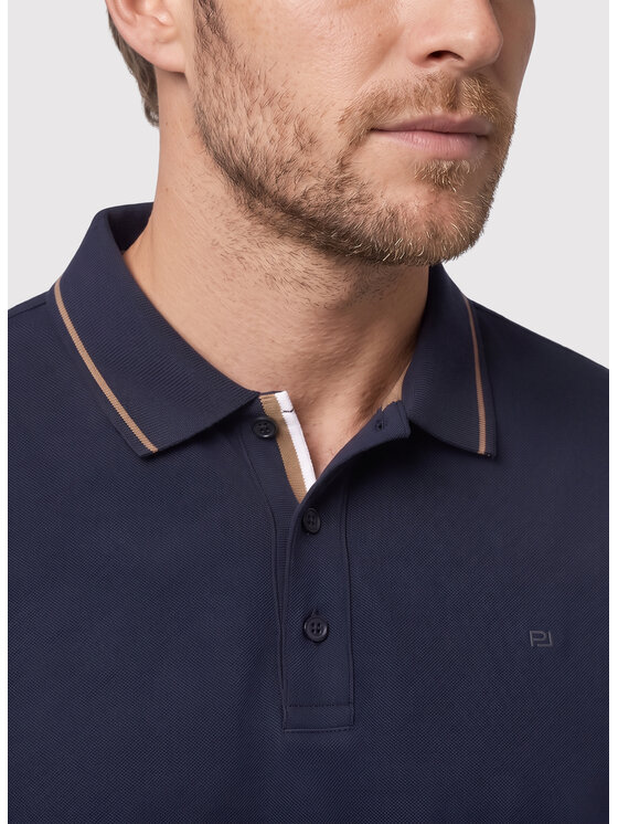 Pako Lorente Pako Lorente Polo P26WN-TX-008 Granatowy Regular Fit