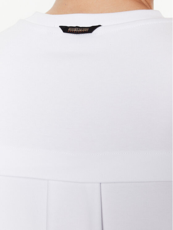 Napapijri Napapijri Vestito da giorno J-Rucu W NP0A4GXN Bianco Regular Fit