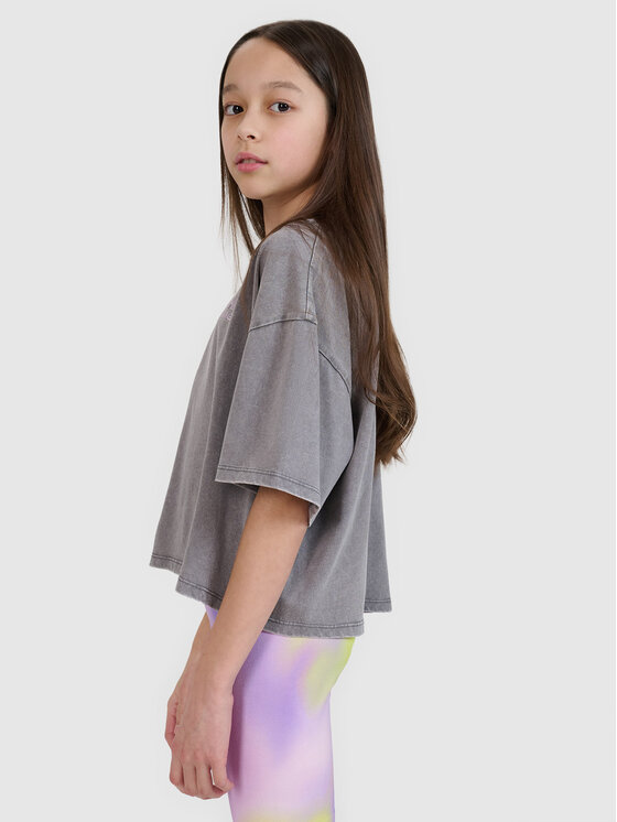 4F 4F T-Shirt SWELLS OF THE OCEAN Szary Oversize