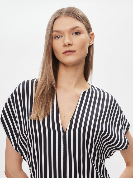 Tommy Hilfiger Tommy Hilfiger Blúz WW0WW41845 Sötétkék Relaxed Fit
