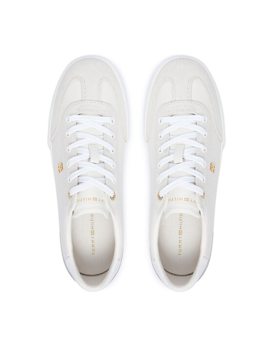 Tommy Hilfiger Tommy Hilfiger Сникърси Th Chic Low Vulc FW0FW09391 Кремав