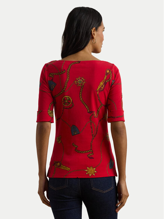 LAUREN RALPH LAUREN LAUREN RALPH LAUREN Bluzka 200957614002 Czerwony Slim Fit