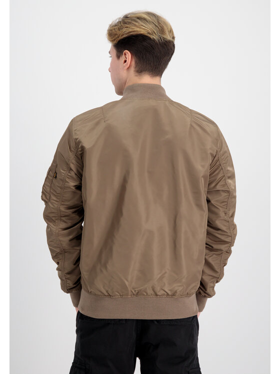 Alpha Industries Alpha Industries Kurtka bomber MA-1 VF Light Bomber Jacket Brązowy Slim Fit