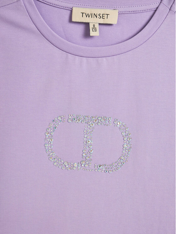TWINSET TWINSET T-shirt 251GJ2485 Ljubičasta Regular Fit