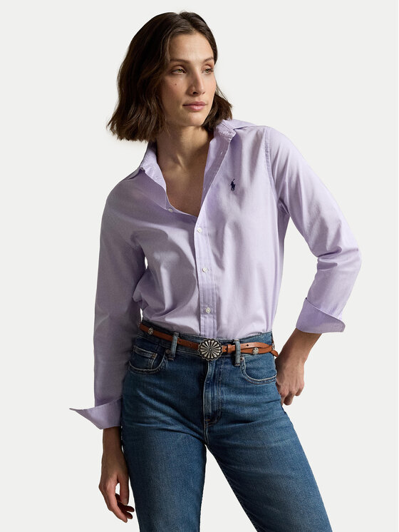 Polo Ralph Lauren Cămașă 211A92177013 Mov deschis Regular Fit