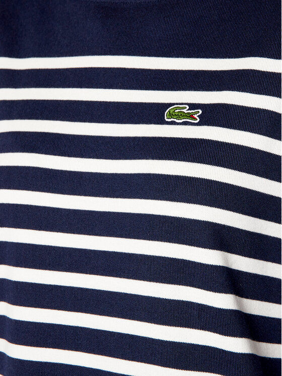 Lacoste Lacoste Pletena obleka EF2365 Mornarsko modra Relaxed Fit