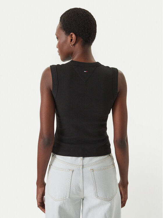 Tommy Jeans Tommy Jeans Top DW0DW22577 Nero Slim Fit