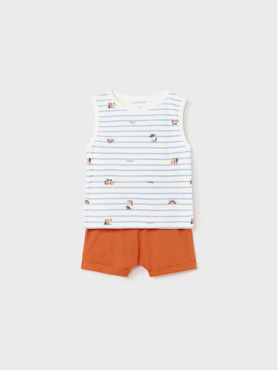 Mayoral Mayoral Pižama 1788 Oranžna Regular Fit