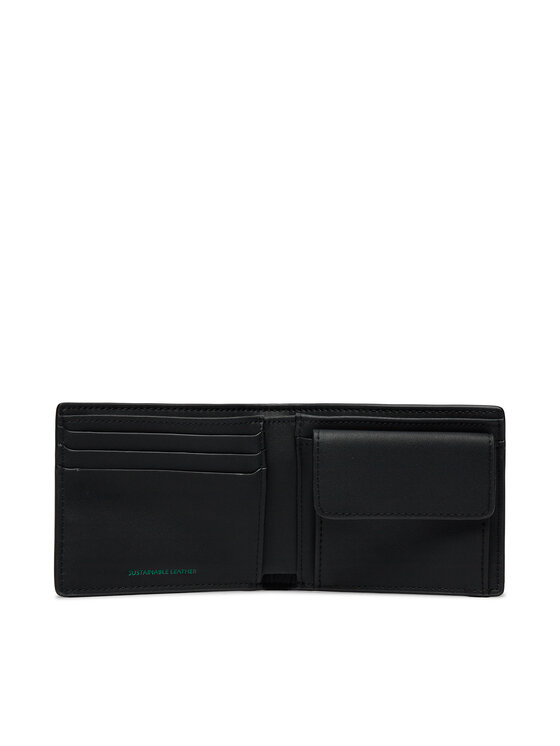 Tommy Jeans Portafoglio grande da uomo Tjm Heritage Leather Cc Coin AM0AM12086 Nero Modivo