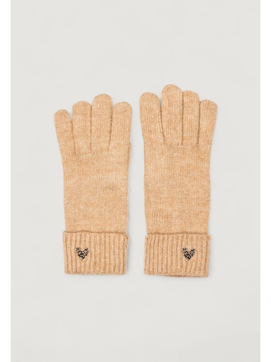 Pieces Pieces Guanti da donna Pcniva Gloves Bc Beige