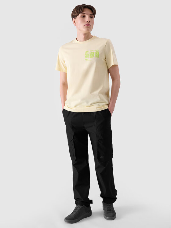 4F 4F T-shirt 4FRSS24TTSHM2106-73S Giallo Regular Fit