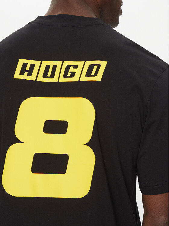 HUGO HUGO T-särk Nebulop 50541252 Must Regular Fit