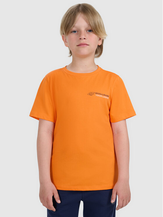 4F 4F T-Shirt URBAN COMMUTER Pomarańczowy Regular Fit