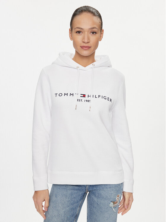 Női Pulóver Tommy Hilfiger, Méret: L, Fehér, Heritage WW0WW31998