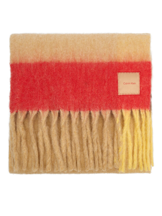 Calvin Klein Calvin Klein Зимен шал Patch Brushed LV04D8070G Бежов