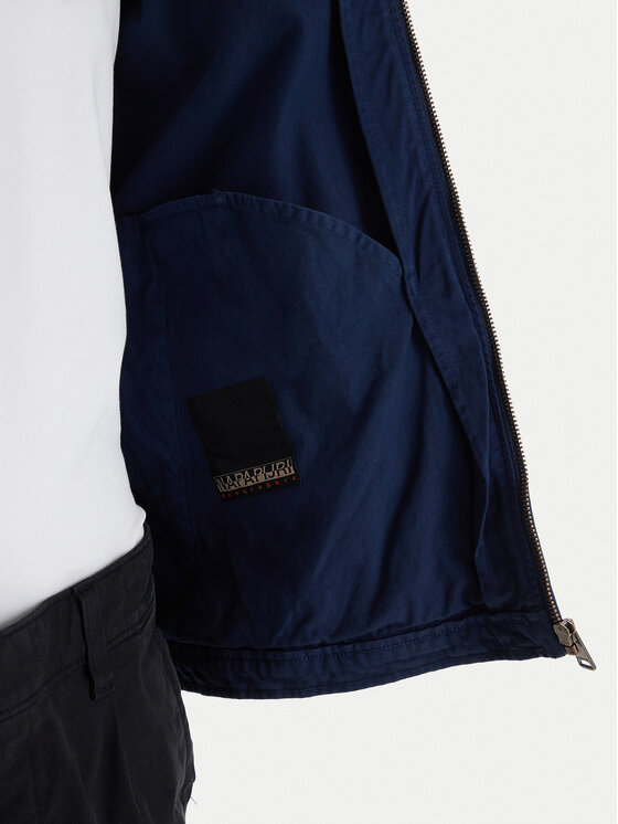 Napapijri Napapijri Giacca di jeans A-Arrayanes NP0A4FI4 Blu scuro Regular Fit