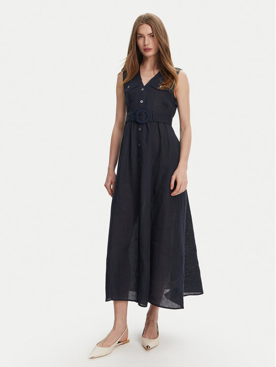 Marella Marella Letní šaty Picchio 2513221064 Tmavomodrá Regular Fit