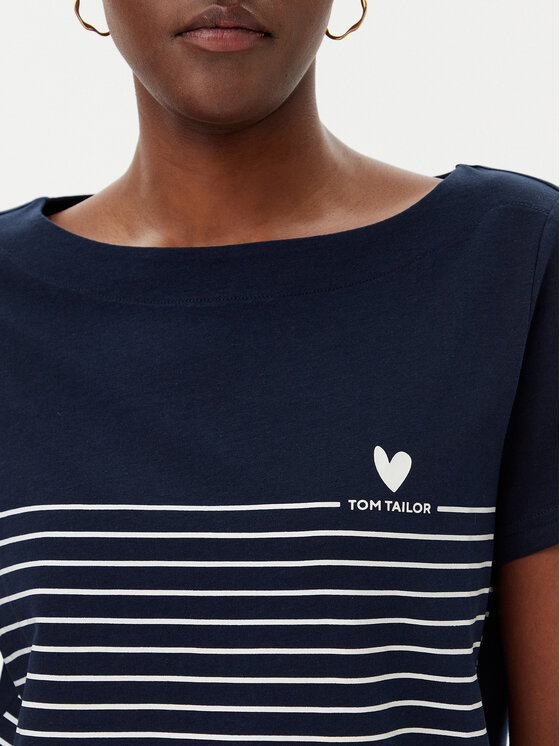 Tom Tailor Tom Tailor T-Shirt 1045544 Tmavomodrá Regular Fit