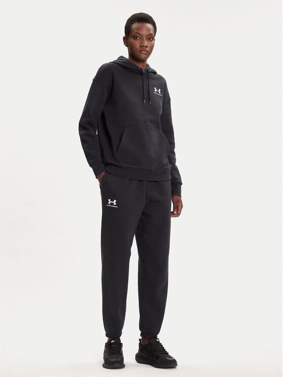 Under Armour Under Armour Majica dugih rukava Essential 1373033 Crna Relaxed Fit