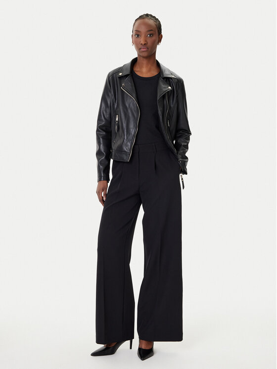 Rinascimento Rinascimento Giacca in similpelle CFC0124666003 Nero Regular Fit