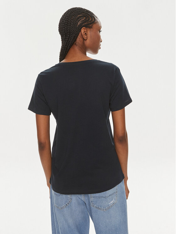 Pepe Jeans Pepe Jeans T-Shirt Lorette V Neck PL505826 Tmavomodrá Regular Fit