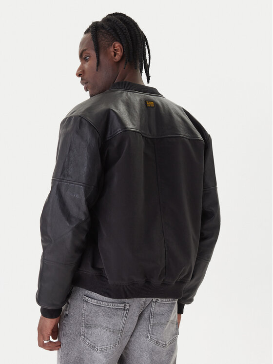 G-Star Raw G-Star Raw Bomber dzseki Varsity D26928 C408 Fekete Regular Fit