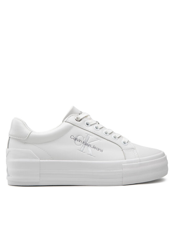 Calvin Klein Jeans Calvin Klein Jeans Sneakers Vulc Flatform Bold Lth YW0YW00821 Bianco