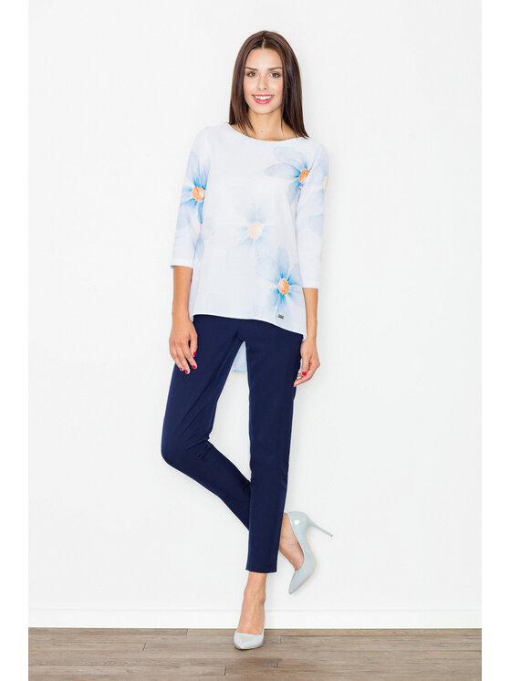 FIGL FIGL Bluzka M505 Kolorowy Regular Fit