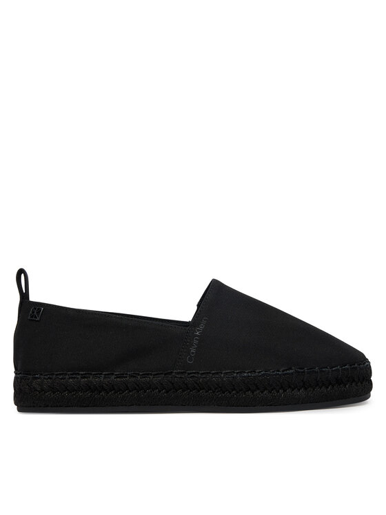 Calvin Klein Espadrile Oblique Espadrille Canvas HW0HW02931 Negru