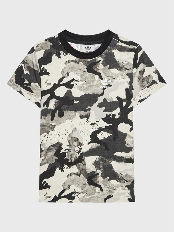 adidas adidas T-shirt HK0286 Siva Regular Fit