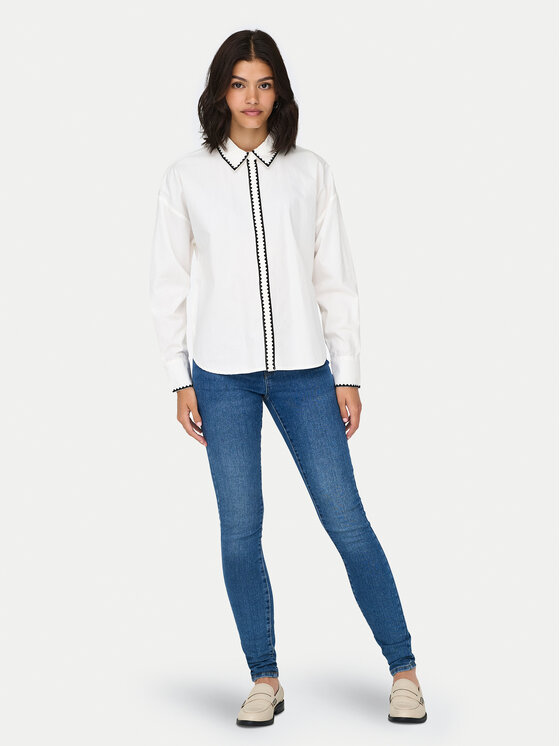JDY JDY Πουκάμισο Lorenzo 15330351 Λευκό Regular Fit