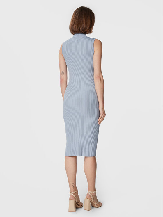 Vestito di maglia W3RK40 Z2U00 Blu Slim Fit