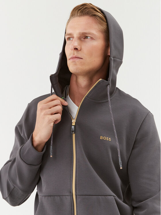 BOSS Boss Mikina 50493495 Šedá Regular Fit
