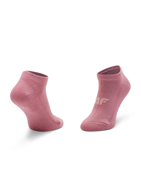 4F 4F Zestaw 3 par niskich skarpet unisex HJL22-JSOD003 Różowy