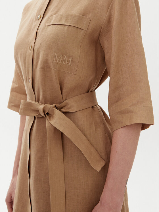 Max Mara Max Mara Sukienka koszulowa Salute 2516221028 Brązowy Regular Fit