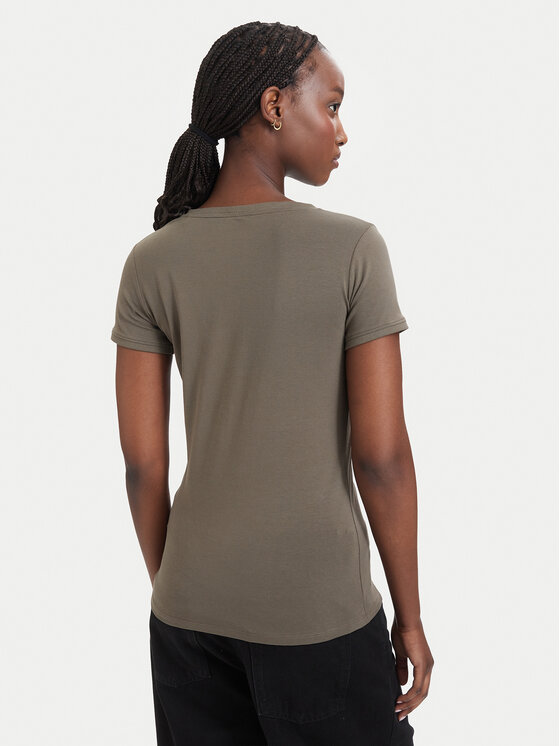 Guess Guess T-särk W2YI45 J1314 Khakivärviline Slim Fit