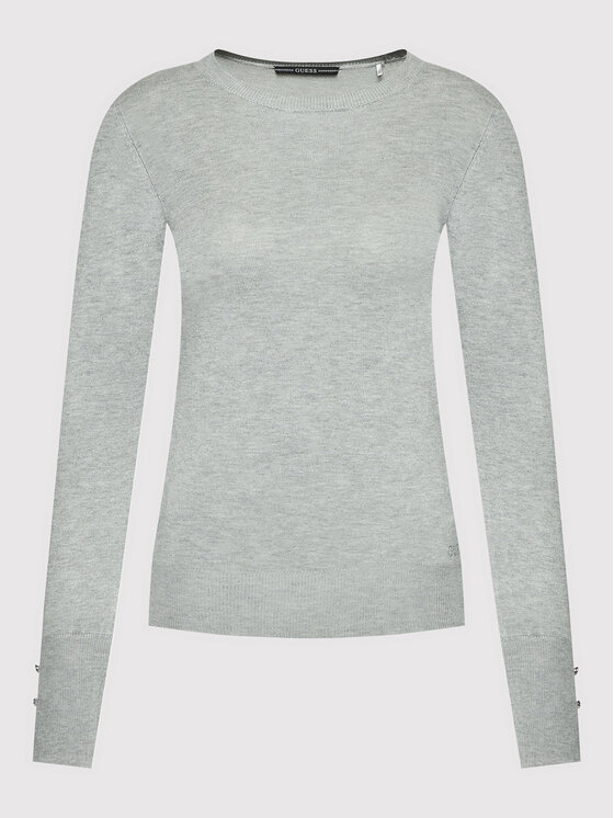 Guess Guess Пуловер Elinor W2YR30 Z2V62 Сив Regular Fit