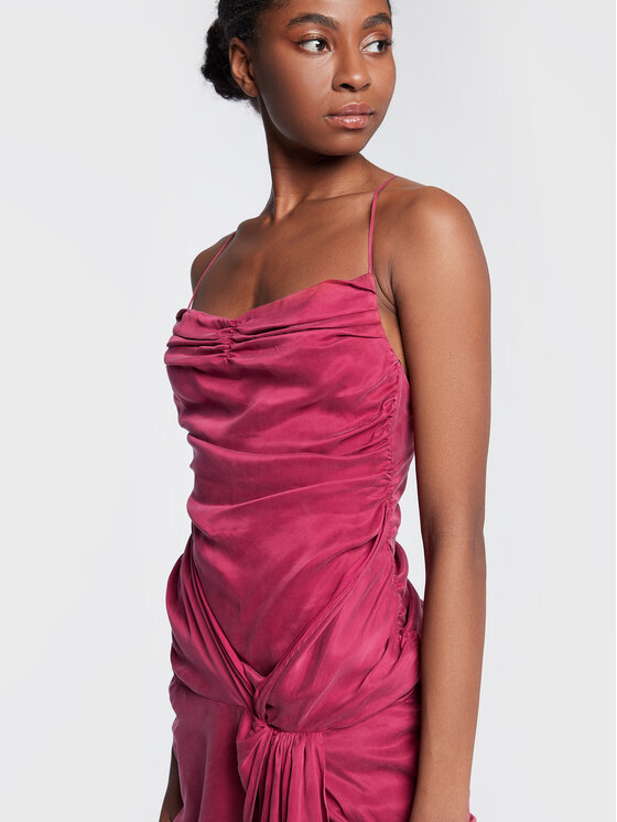 For Love & Lemons For Love & Lemons Kokteilinė suknelė Alle CD2778 Rožinė Slim Fit