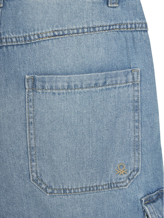 United Colors Of Benetton United Colors Of Benetton Džinsiniai šortai 4KEHC9041 Mėlyna Regular Fit