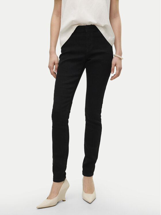 Vero Moda Blugi Melly 10310691 Negru Skinny Fit