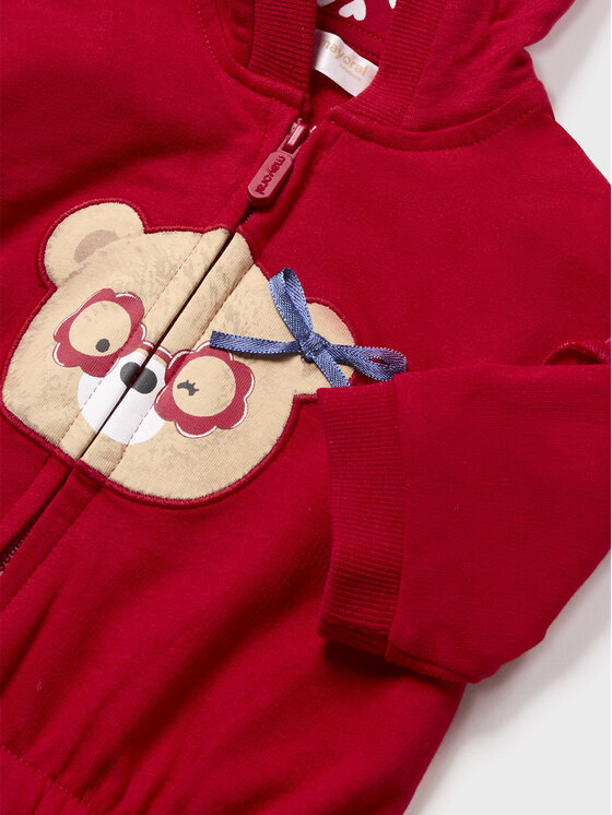 Completo T-shirt, felpa e pantaloni 1832 Rosso