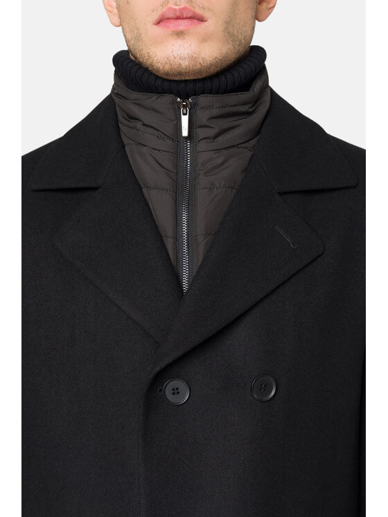 Lancerto Lancerto Płaszcz wełniany Olympia PC073223000008 Czarny Regular Fit