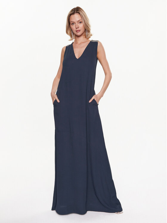 Fabiana Filippi Fabiana Filippi Sommerkleid ABD273W223 Dunkelblau Regular Fit