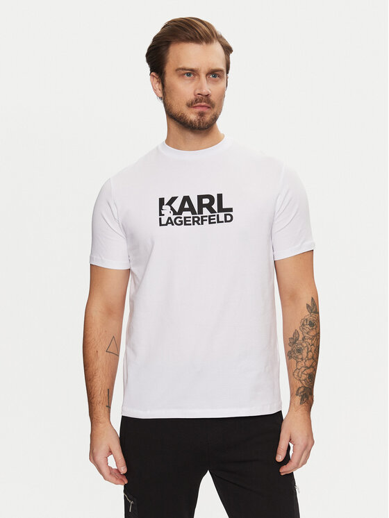 KARL LAGERFELD KARL LAGERFELD Póló 755087 551235 Fehér Regular Fit