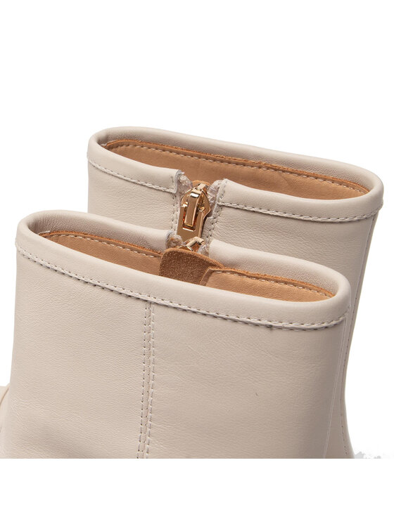 Simple Simple Členková obuv SL-26-02-000038 Écru